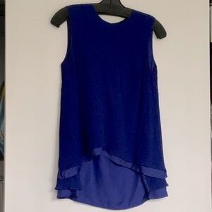 Sies Marjan royal purple silk top size 2